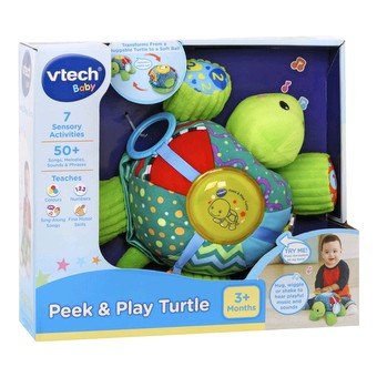 VTech 2-in-1 Push & Discover Turtle, Baby Walker with Sounds, Music and  Phrases, Baby Musical Toy with Learning Games and Motion Sensors, Preschool